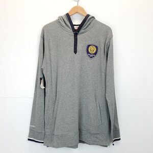 Mitchell & Ness Orlando City SC Long Sleeve Hooded Shirt